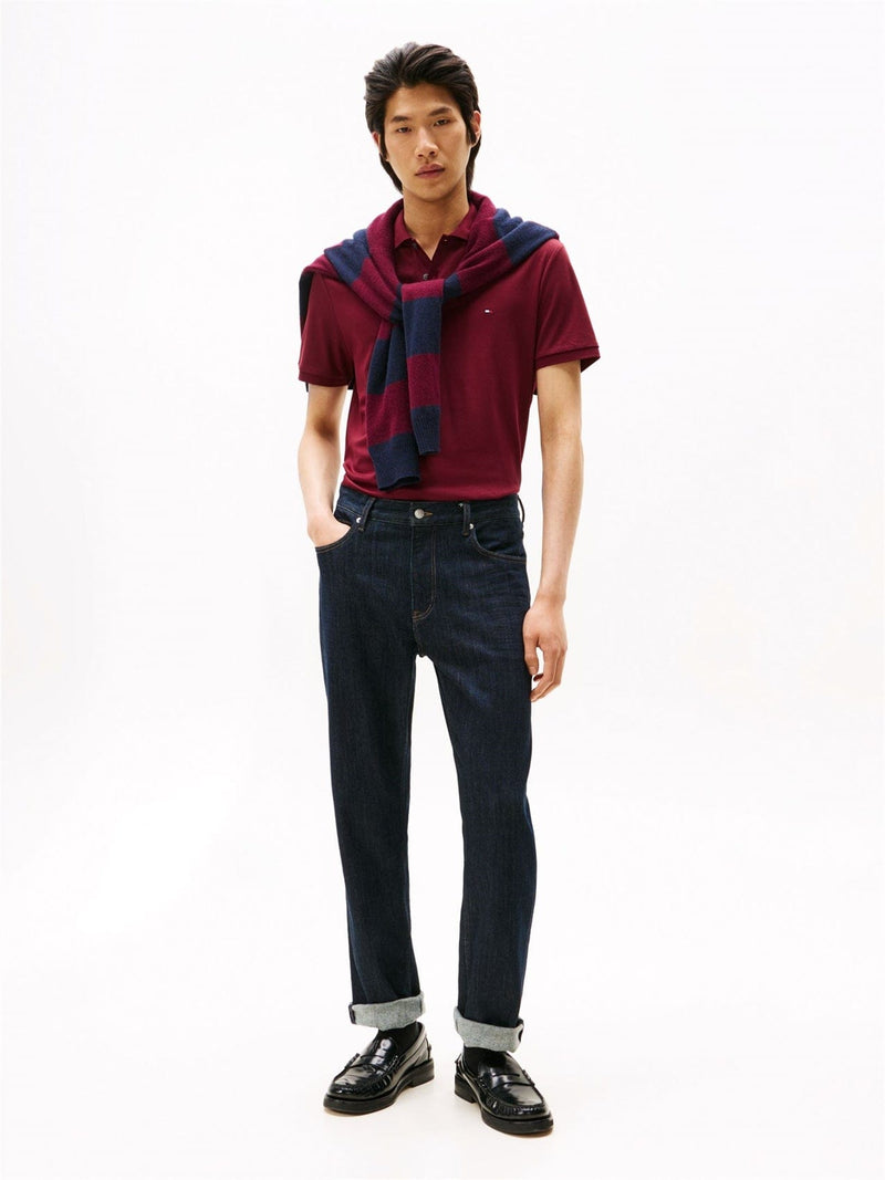 Load image into Gallery viewer, Tommy Hilfiger Mens Liquid Cotton Polo - Deep Rouge
