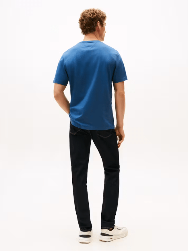 Load image into Gallery viewer, Tommy Hilfiger Mens Essential Seasonal Regular Solid Tee - Aegean Sea
