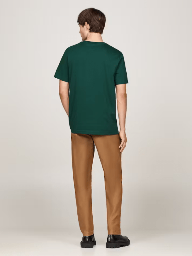 Load image into Gallery viewer, Tommy Hilfiger Mens Essential Seasonal Regular Solid Tee - Ornamental Green
