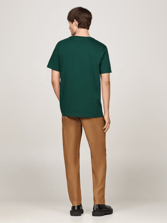 Tommy Hilfiger Mens Essential Seasonal Regular Solid Tee - Ornamental Green