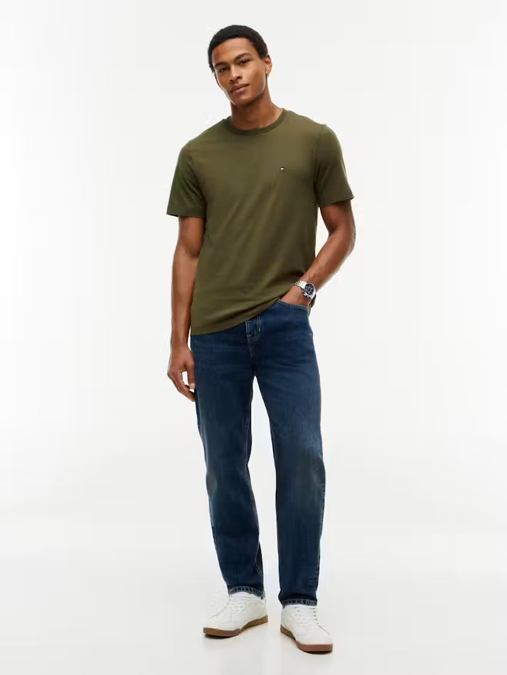 Load image into Gallery viewer, Tommy Hilfiger Mens Essential Seasonal Regular Solid Tee - Huntsman Green
