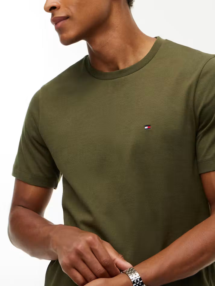 Load image into Gallery viewer, Tommy Hilfiger Mens Essential Seasonal Regular Solid Tee - Huntsman Green

