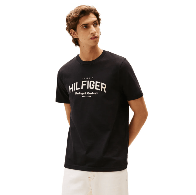 Load image into Gallery viewer, Tommy Hilfiger Mens Arch T-Shirt - Black
