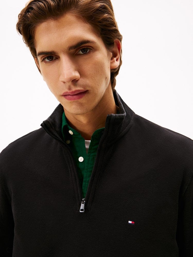 Load image into Gallery viewer, Tommy Hilfiger Mens French Rib Knit 1/4 Zip Sweater
