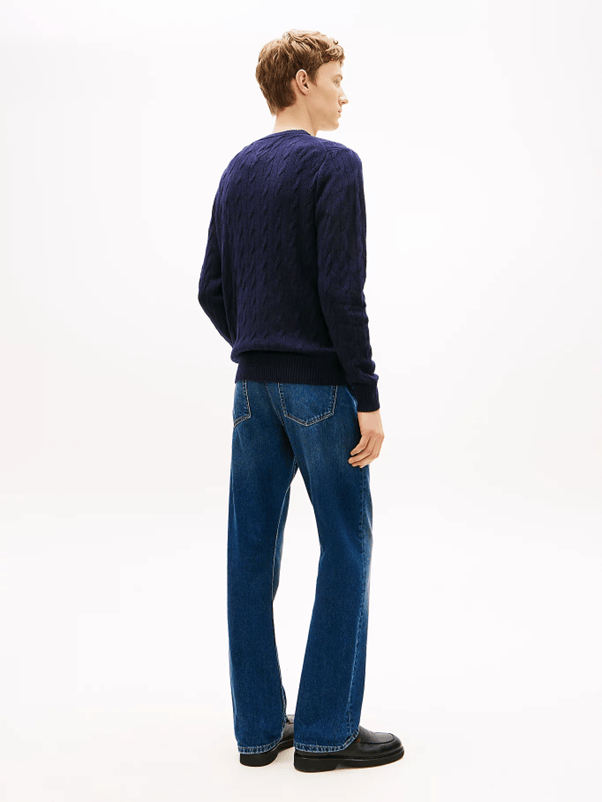Load image into Gallery viewer, Tommy Hilfiger Lambswool Cable Knit Jumper

