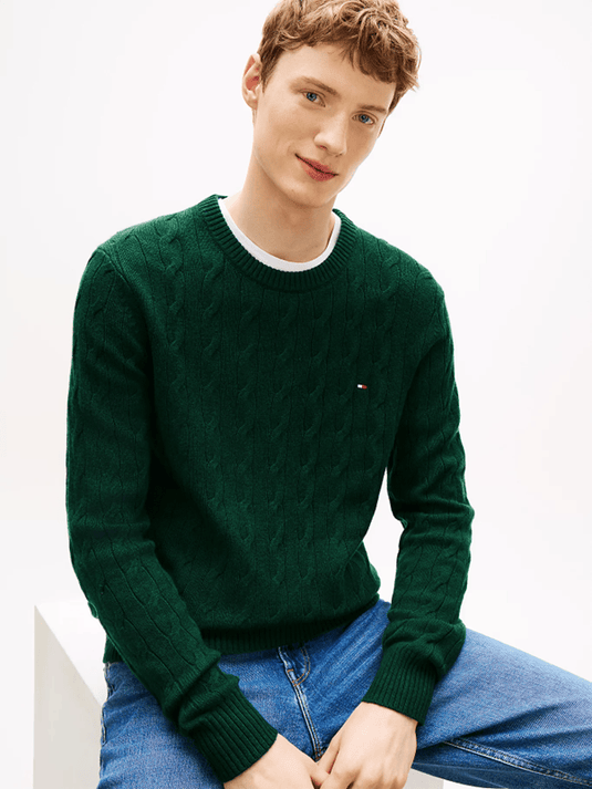Tommy Hilfiger Lambswool Cable Knit Jumper