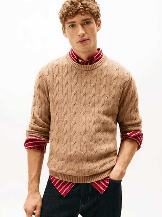 Tommy Hilfiger Lambswool Cable Knit Jumper