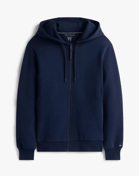 Tommy Hilfiger Mens Classic Cotton Cable Zip Through