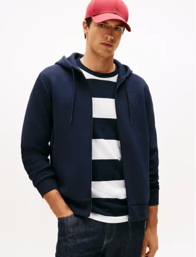 Tommy Hilfiger Mens Performance Zip Through Hoodie