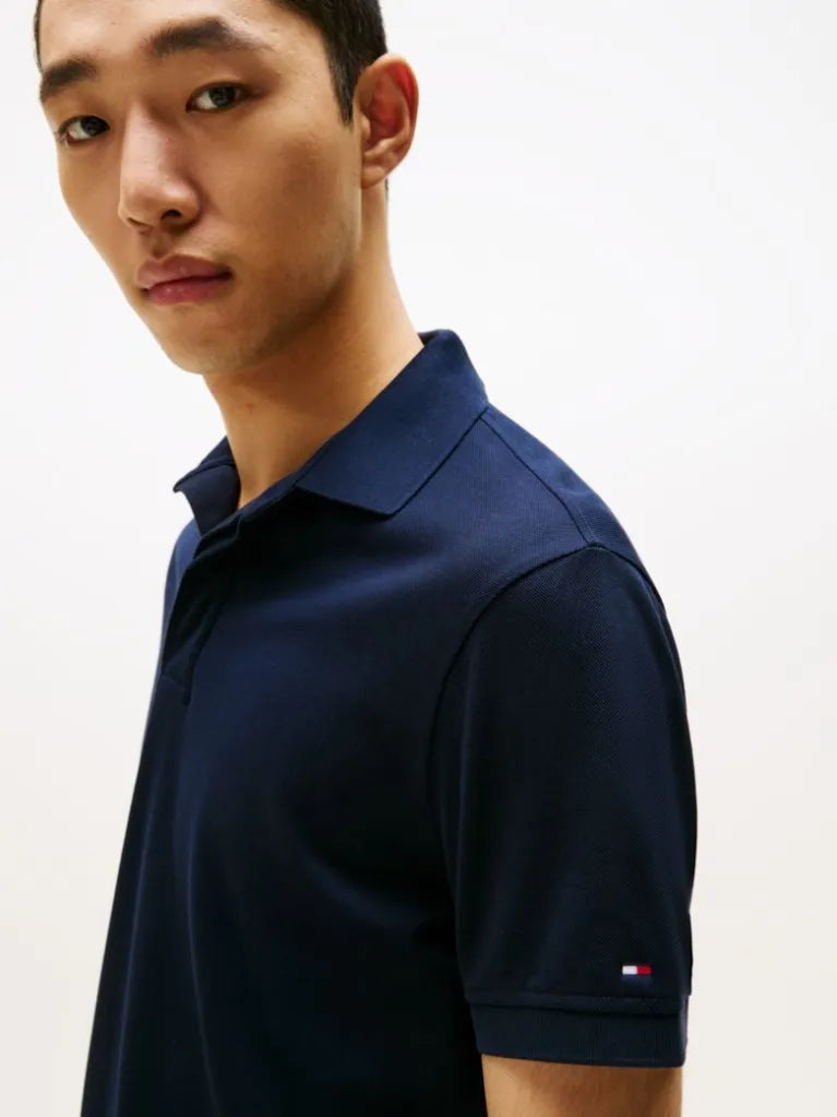 Load image into Gallery viewer, Tommy Hilfiger Mens Hidden Placket Regular Polo - Navy Blue

