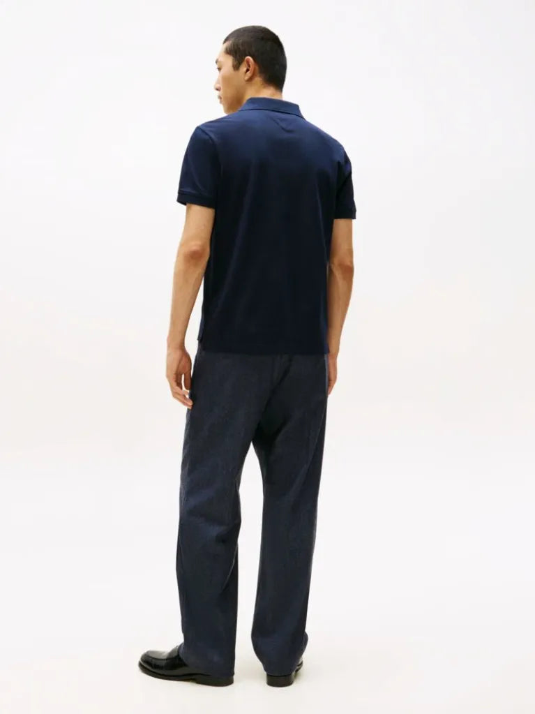 Load image into Gallery viewer, Tommy Hilfiger Mens Hidden Placket Regular Polo - Navy Blue

