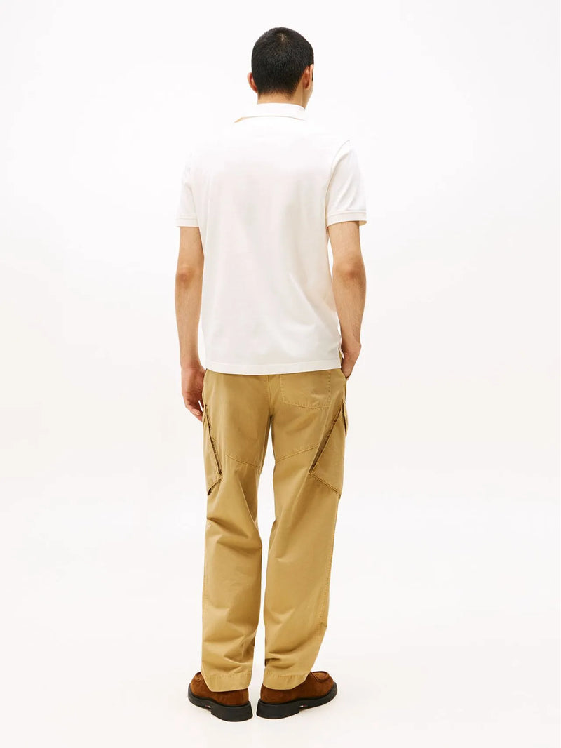 Load image into Gallery viewer, Tommy Hilfiger Mens Hidden Placket Regular Polo - Ivory Petal
