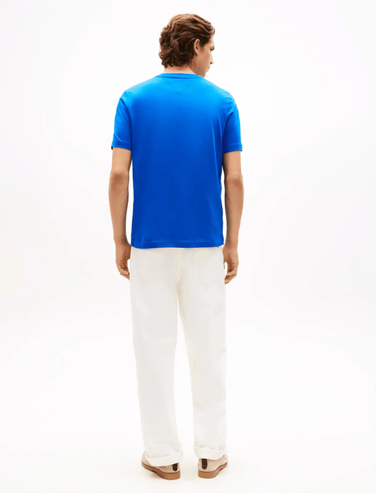 Tommy Hilfiger Mens Brand Love Stripe Tee - Regal Blue