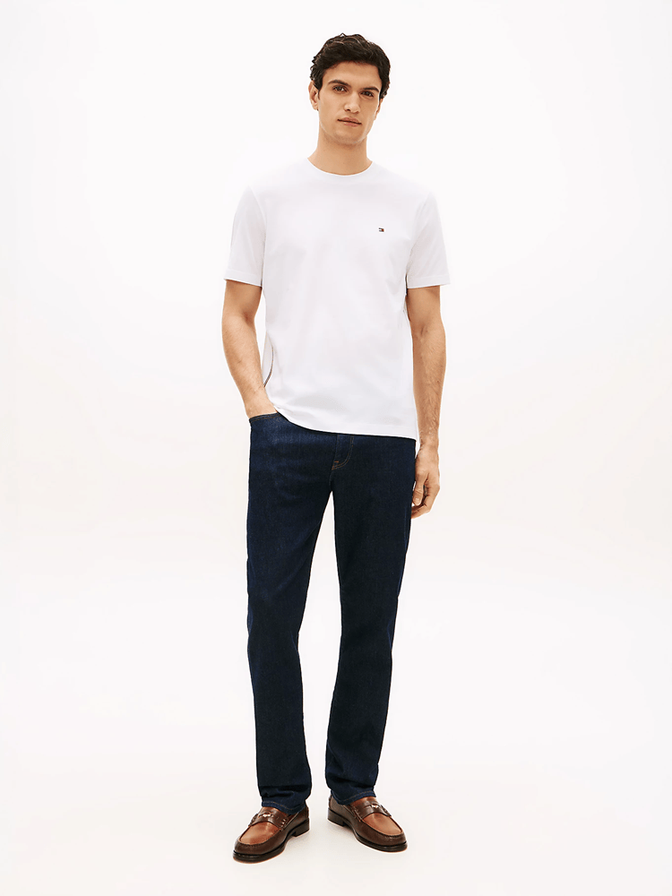 Load image into Gallery viewer, Tommy Hilfiger Mens Global Stripe Tee - White
