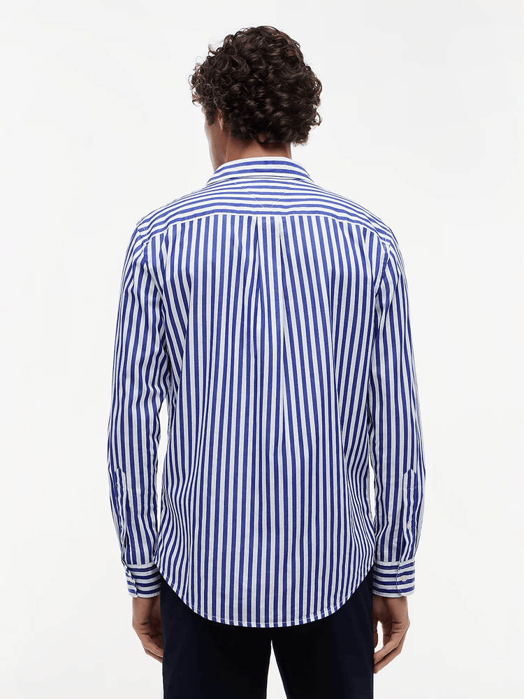 Load image into Gallery viewer, Tommy Hilfiger Mens TH Flex Regular Fit Stripe Poplin Shirt
