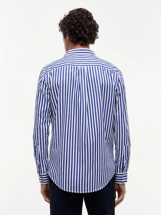 Tommy Hilfiger Mens TH Flex Regular Fit Stripe Poplin Shirt