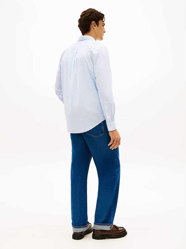Load image into Gallery viewer, Tommy Hilfiger Mens TH Flex Regular Fit Gingham Check Poplin Shirt
