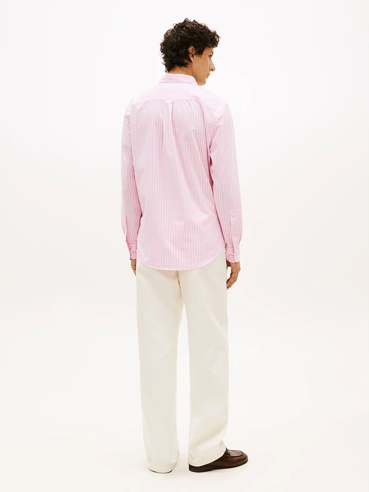 Load image into Gallery viewer, Tommy Hilfiger Mens TH Flex Regular Fit Gingham Check Poplin Shirt
