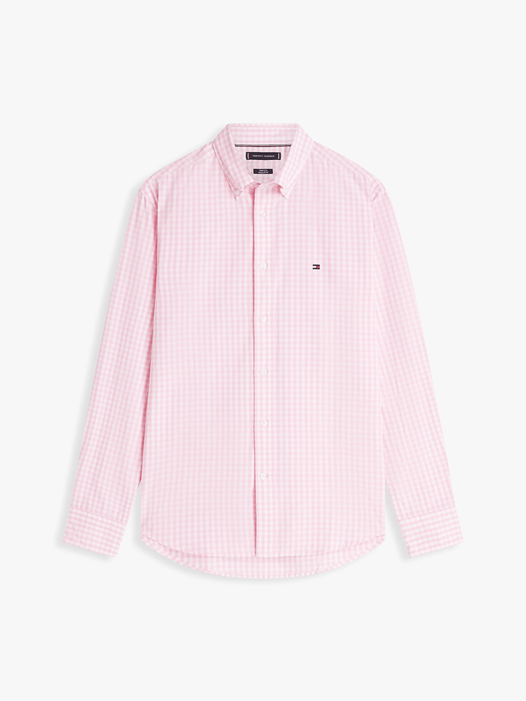 Load image into Gallery viewer, Tommy Hilfiger Mens TH Flex Regular Fit Gingham Check Poplin Shirt
