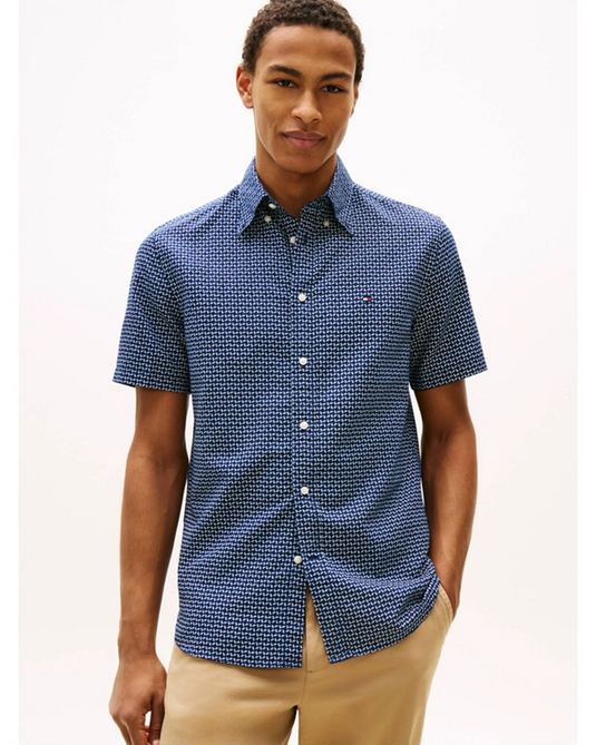 Tommy Hilfiger Mens Short Sleeve Printed Shirt