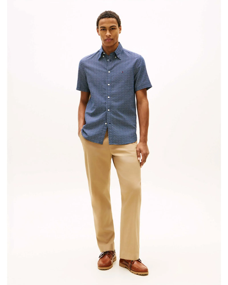 Load image into Gallery viewer, Tommy Hilfiger Mens Short Sleeve Printed Shirt
