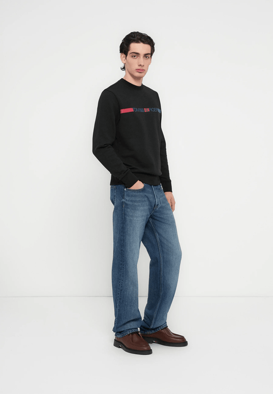 Tommy Hilfiger Mens Brand Stripe Sweatshirt
