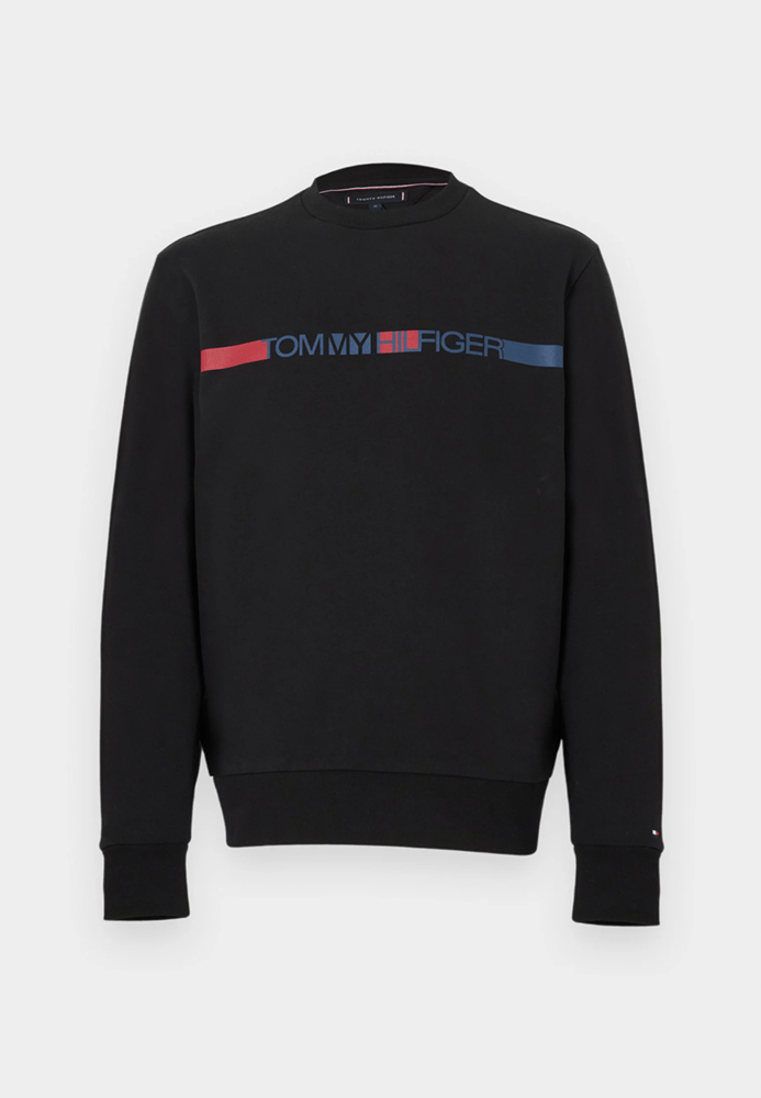 Load image into Gallery viewer, Tommy Hilfiger Mens Brand Stripe Sweatshirt
