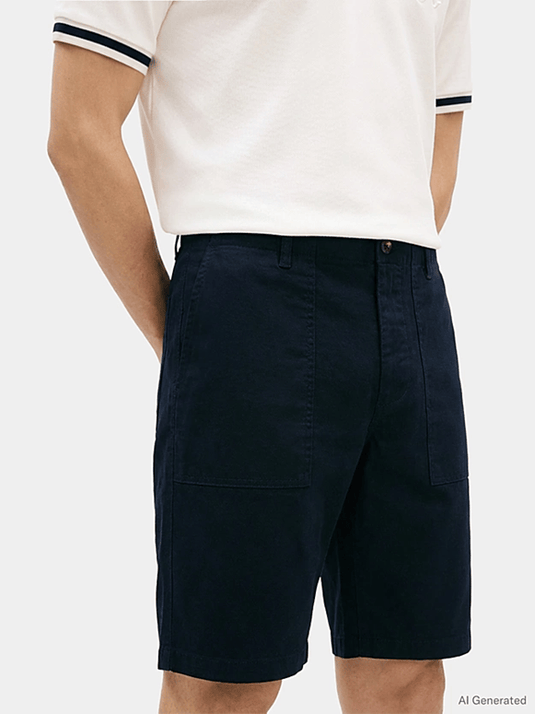 Tommy Hilfiger Mens Twill Relaxed Fit Chino Shorts