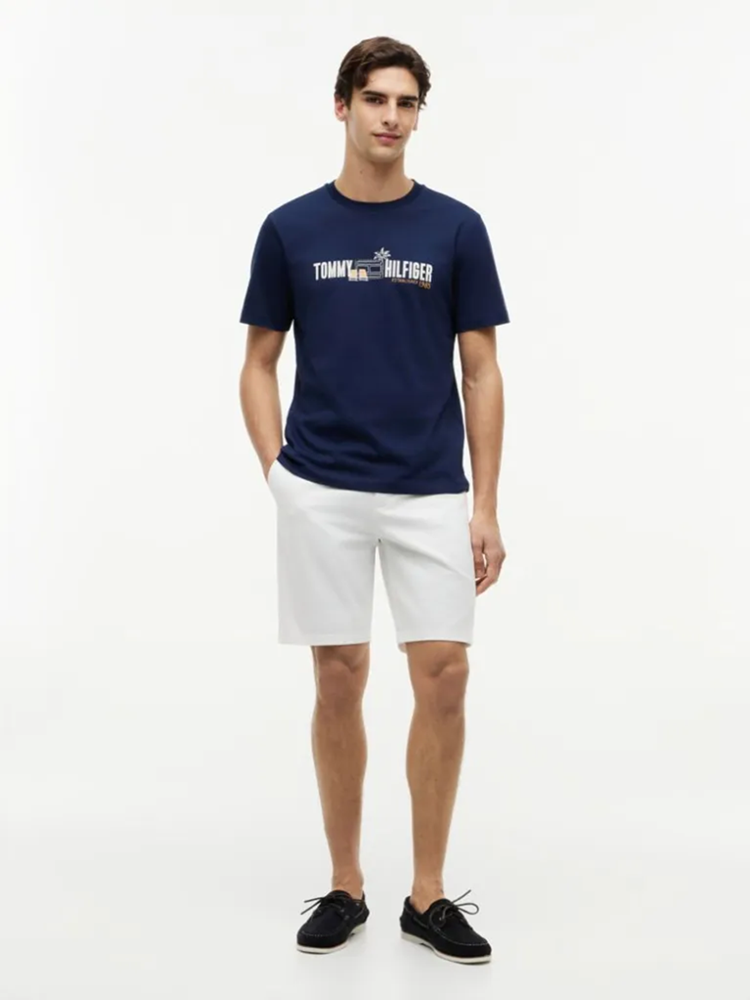 Load image into Gallery viewer, Tommy Hilfiger Mens Logo Graphic Jersey T-Shirt
