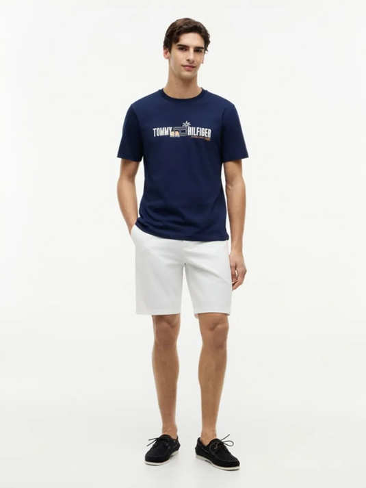 Tommy Hilfiger Mens Logo Graphic Jersey T-Shirt