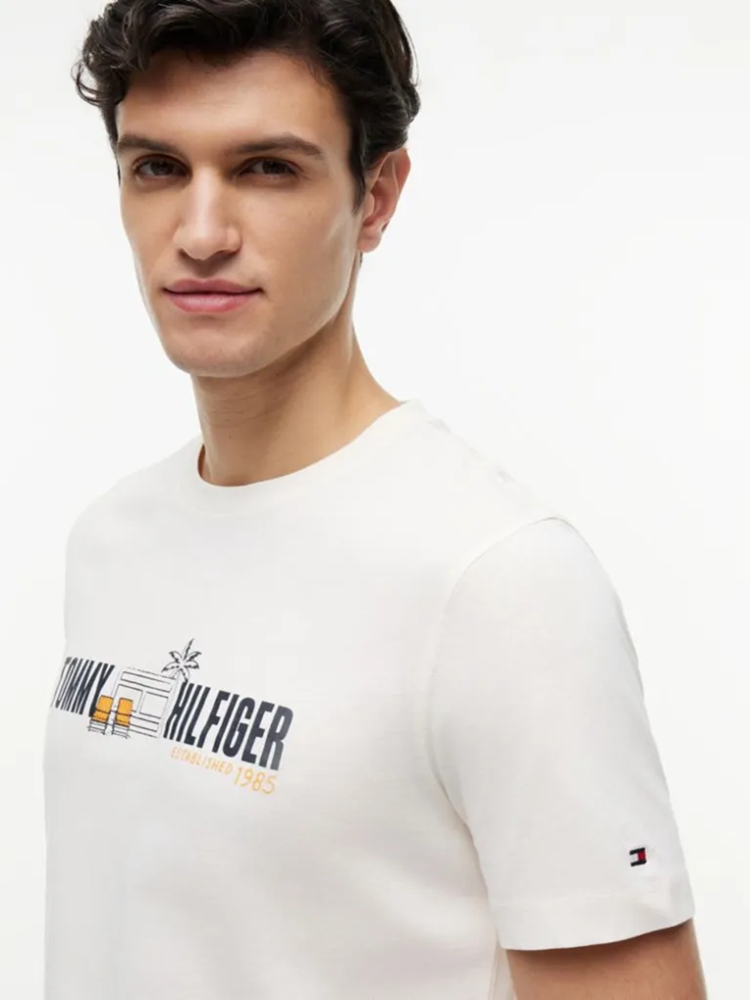 Load image into Gallery viewer, Tommy Hilfiger Mens Logo Graphic Jersey T-Shirt
