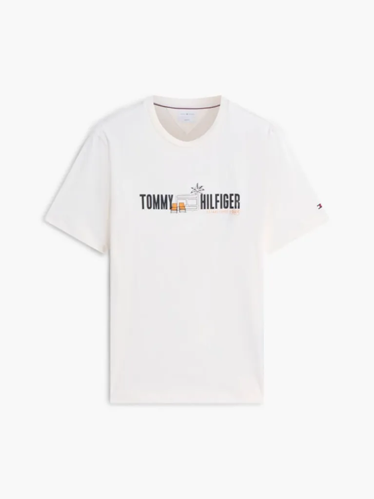 Load image into Gallery viewer, Tommy Hilfiger Mens Logo Graphic Jersey T-Shirt
