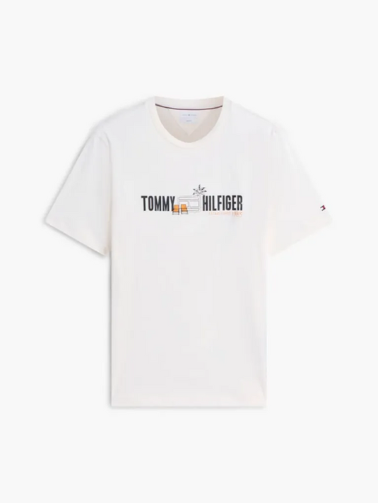 Tommy Hilfiger Mens Logo Graphic Jersey T-Shirt