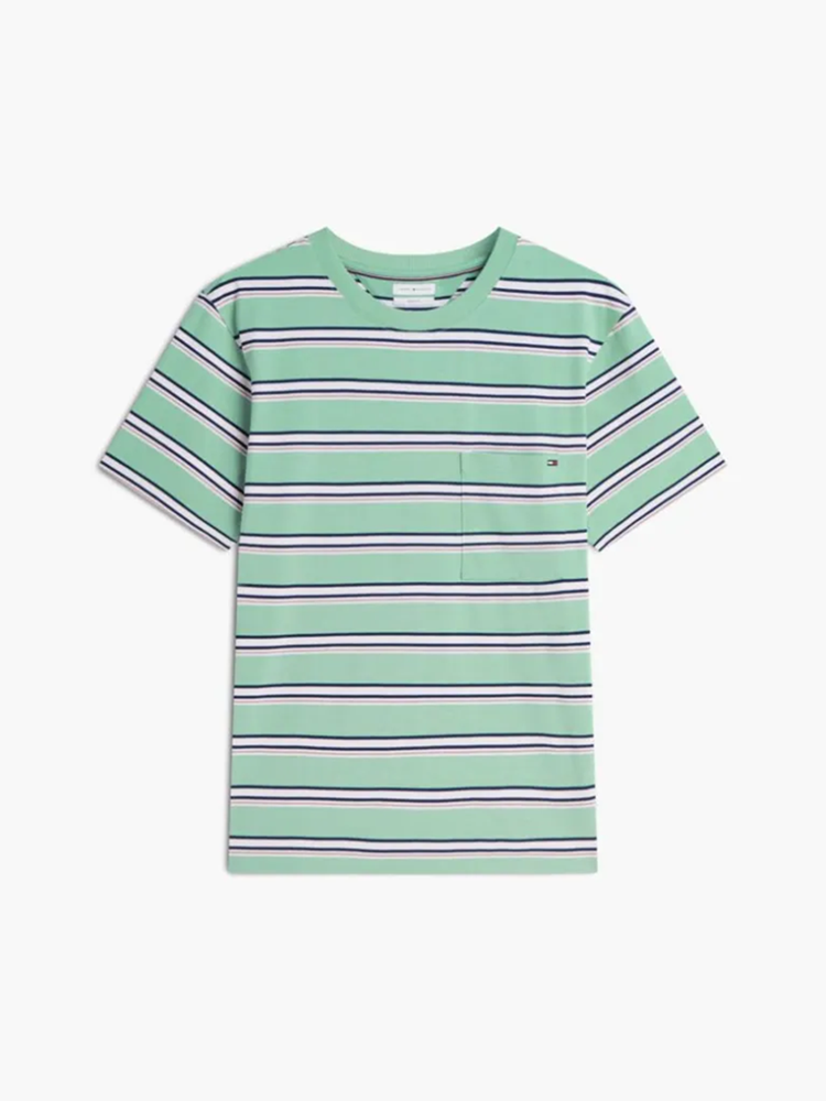 Load image into Gallery viewer, Tommy Hilfiger Mens Mixed Stripe Relaxed Jersey T-Shirt
