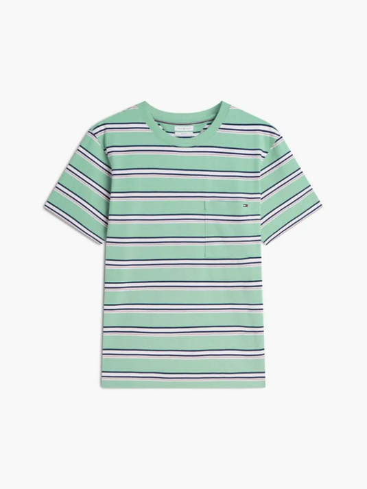 Tommy Hilfiger Mens Mixed Stripe Relaxed Jersey T-Shirt