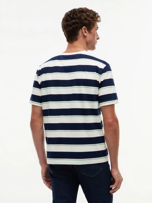 Tommy Hilfiger Mens Mixed Stripe Relaxed Jersey T-Shirt