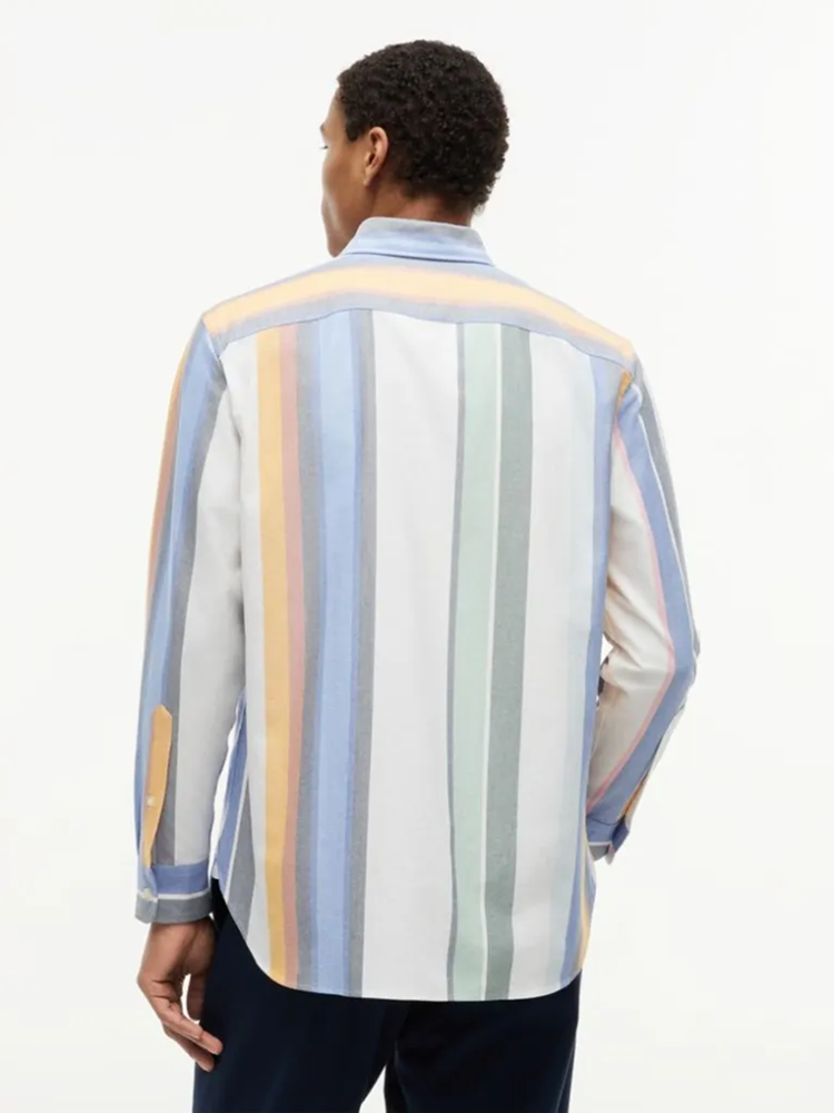 Load image into Gallery viewer, Tommy Hilfiger Mens Relaxed Fit Multicolour Stripe Oxford Shirt
