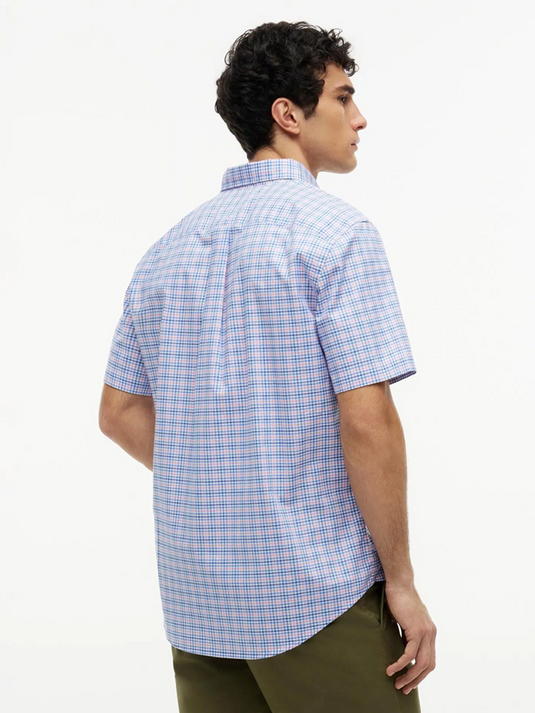 Tommy Hilfiger Mens Lightweight Short Sleeve Gingham Shirt