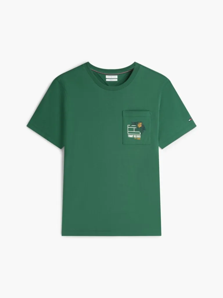 Load image into Gallery viewer, Tommy Hilfiger Mens Floral Graphic Pocket T-Shirt
