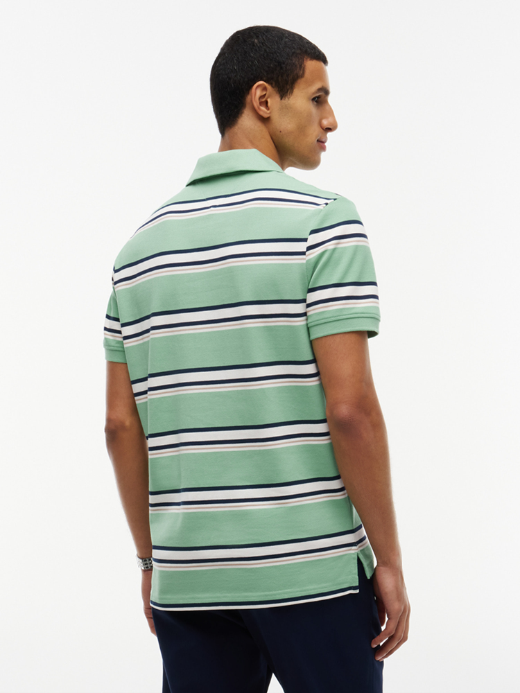 Load image into Gallery viewer, Tommy Hilfiger Mens Regular Fit Stripe Pique Polo Shirt
