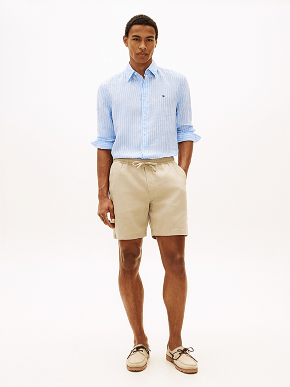 Load image into Gallery viewer, Tommy Hilfiger Mens Dover Linen Blend Shorts
