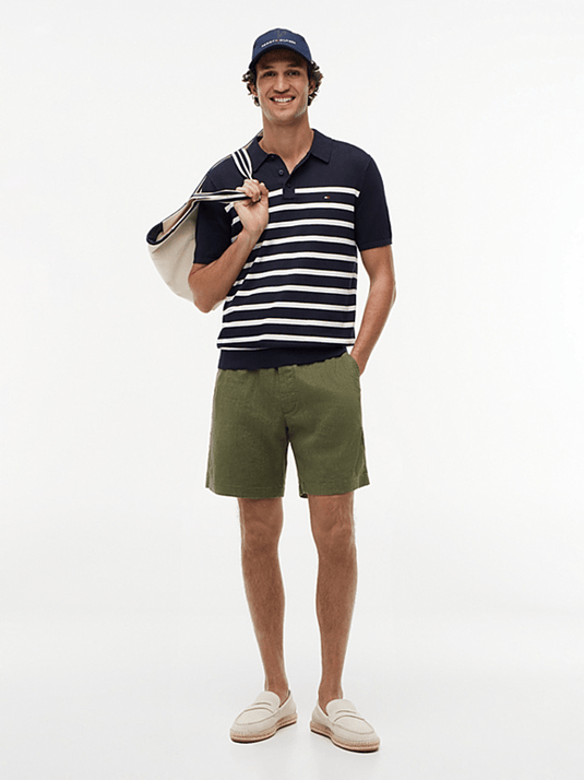 Tommy Hilfiger Mens Dover Linen Blend Shorts