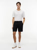 Tommy Hilfiger Mens Dover 8 Inch Linen Shorts - Black