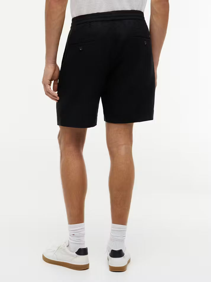 Load image into Gallery viewer, Tommy Hilfiger Mens Dover 8 Inch Linen Shorts - Black
