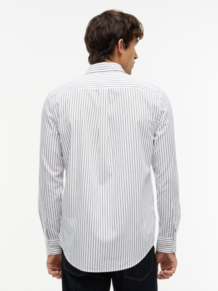 Load image into Gallery viewer, Tommy Hilfiger Mens Hairline Poplin Shirt - White Stripe
