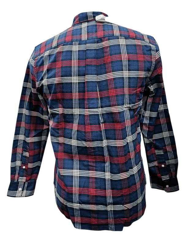 Load image into Gallery viewer, Tommy Hilfiger Mens Heritage Oxford Check Long Sleeve Open Front Shirt
