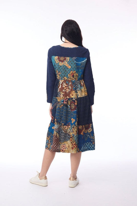 Orientique Womens Maluku Dress Patch Layers