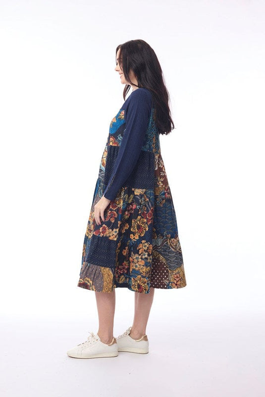 Orientique Womens Maluku Dress Patch Layers