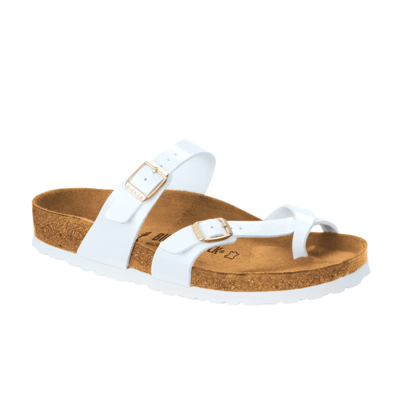 Load image into Gallery viewer, Birkenstock Mayari Patent White Birko-Flor
