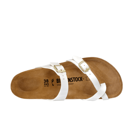 Birkenstock Mayari Patent White Birko-Flor